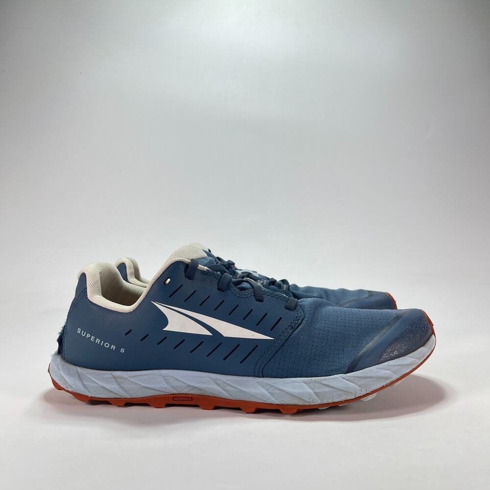 Altra Superior 5 Slate Blue Orange Trail Running Shoes AL0A546Z419 Men's Sz 11.5